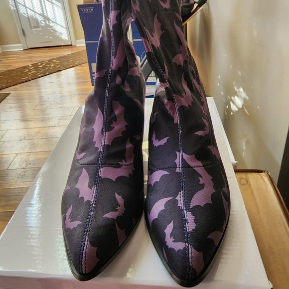 YRU Jinx Spandex Black Grey Bat Bootie - Picture 1 of 6